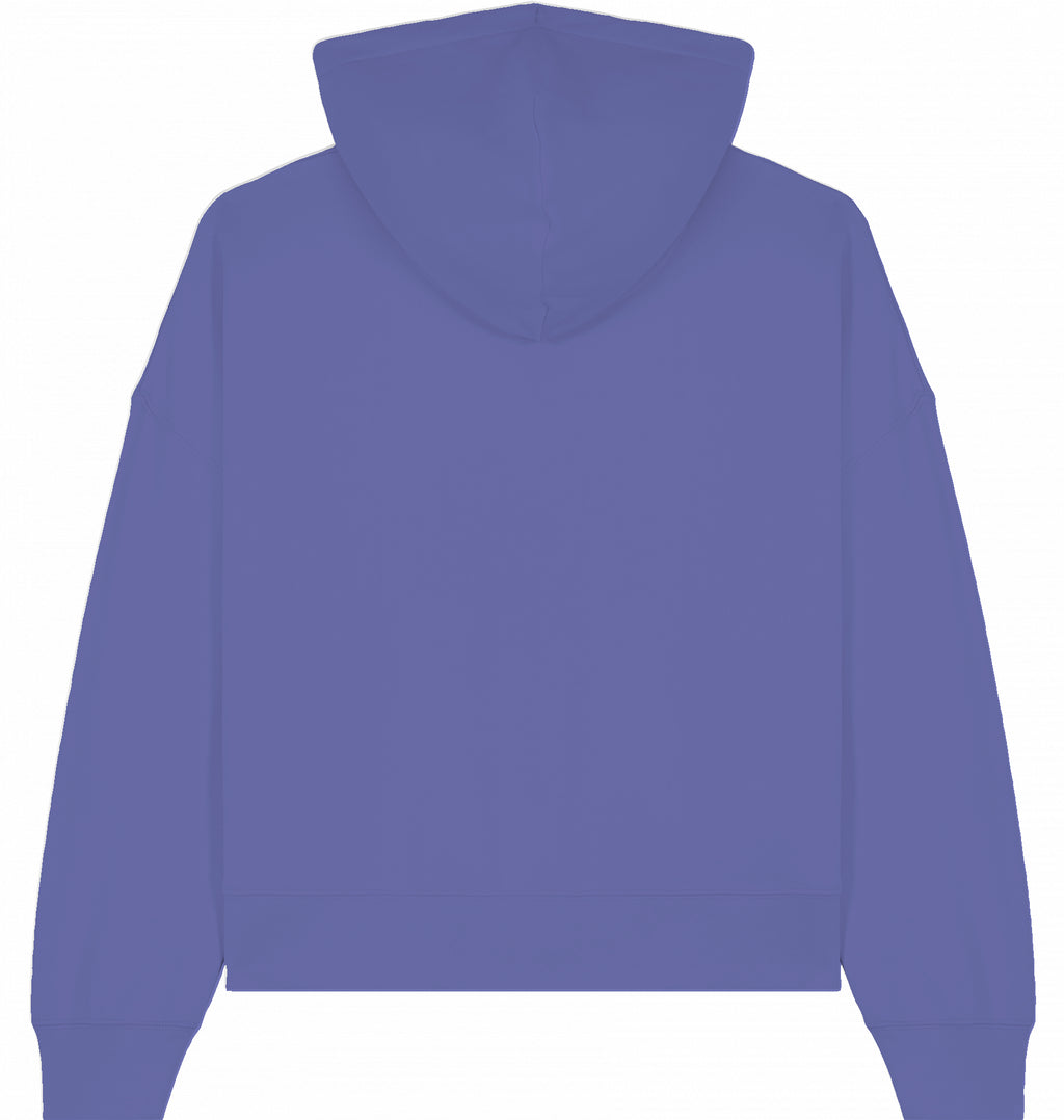 Hoodie weiße Schrift gestickt