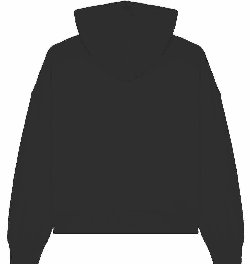 Hoodie weiße Schrift gestickt