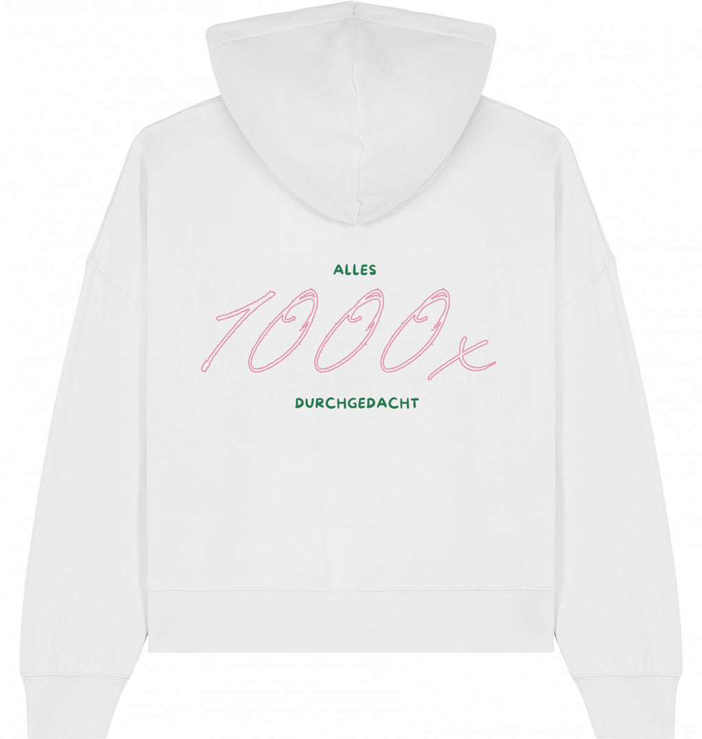 Hoodie grün/rosa