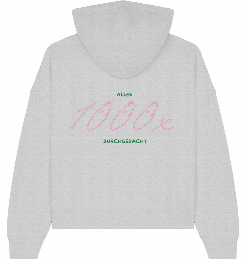 Hoodie grün/rosa