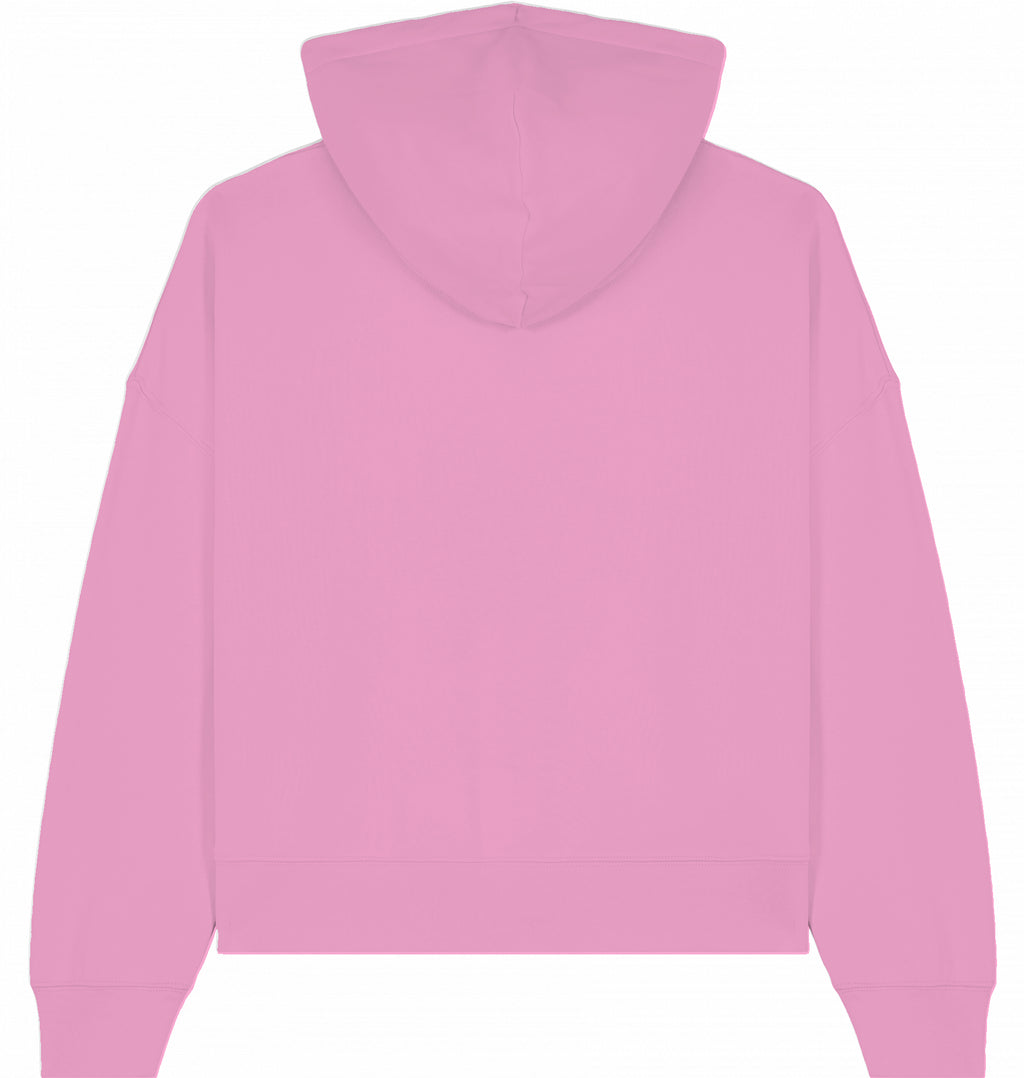 Hoodie Schrift gestickt grün