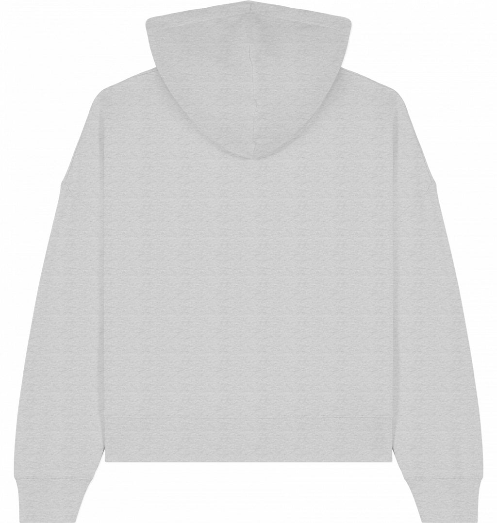 Hoodie Schrift gestickt grün