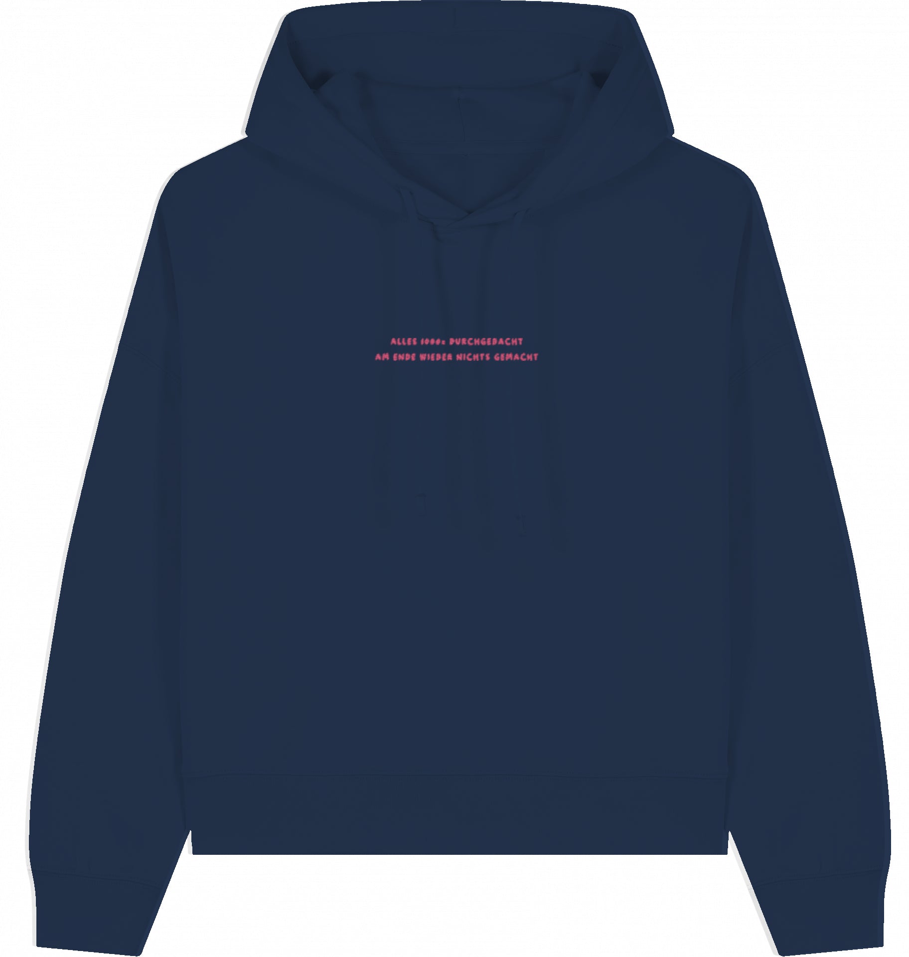 Hoodie Schrift gestickt pink