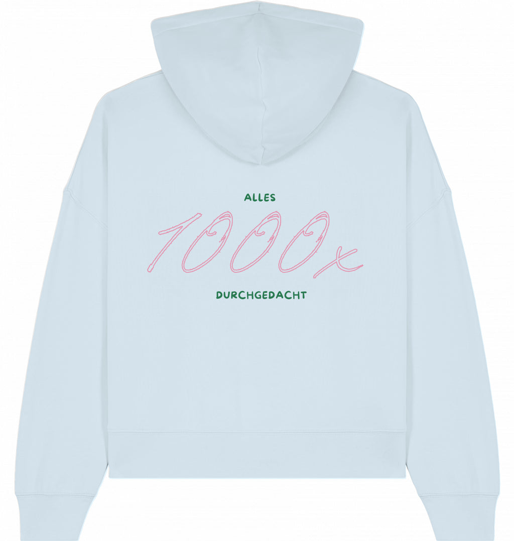 Hoodie grün/rosa