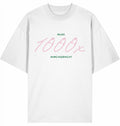 T-Shirt 1000x durchgedacht grün/rosa
