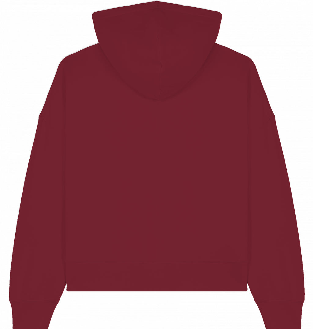 Hoodie weiße Schrift gestickt