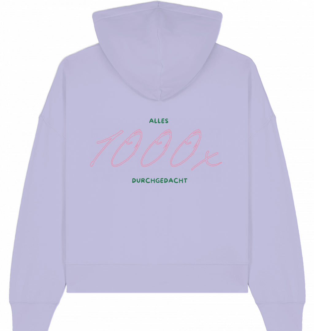 Hoodie grün/rosa
