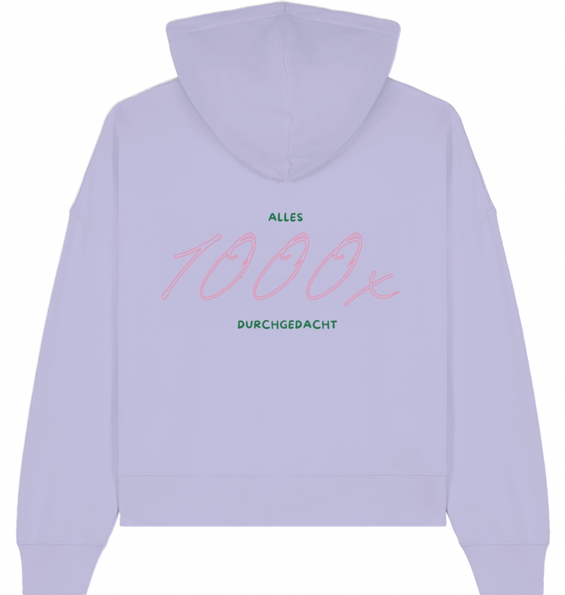 Hoodie grün/rosa